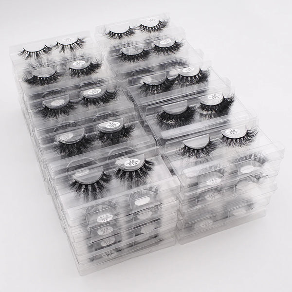 5/30/50 High Quality Thick Wispy Mink Eyelashes - Wholesale Bulk Fluffy Wispy Mink Eyelashes