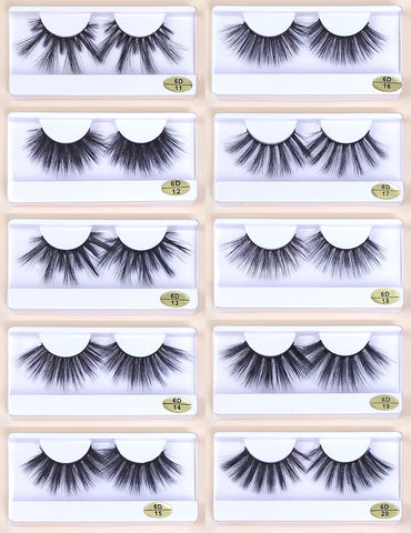 10/20/30/50/100 pcs 25mm Bulk Wholesale Long Eyelashes