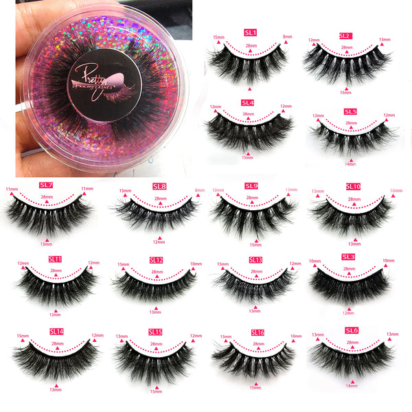 Custom Logo Bulk Wholesale Eyelashes 30/50/100 Pairs - Faux 3D Mink Lashes - Wholesale Eyelashes