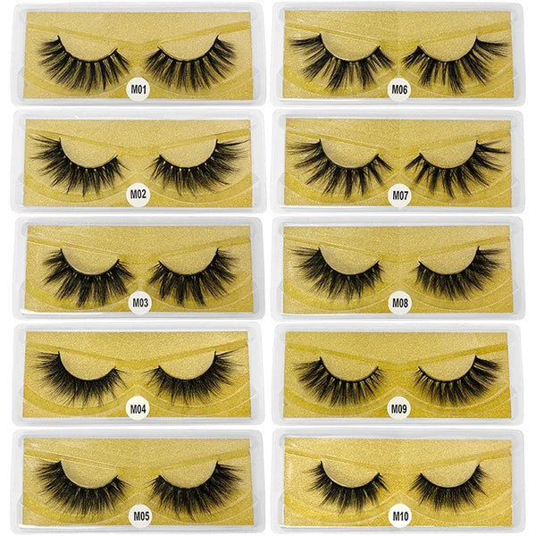 30 Pairs 3D Faux Mink Lashes - Wholesale Bulk Faux Mink Eyelashes